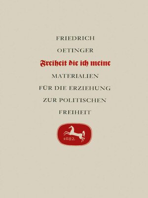 cover image of Freiheit die ich meine